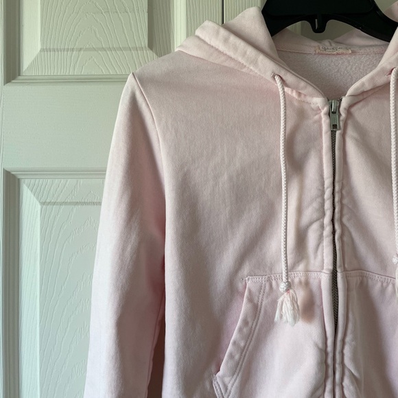 Brandy Melville John Galt Crystal Hoodie Pink, OS - Picture 6 of 11